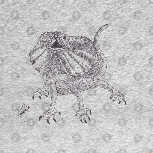 Frilled-Neck Lizard by BeritValk